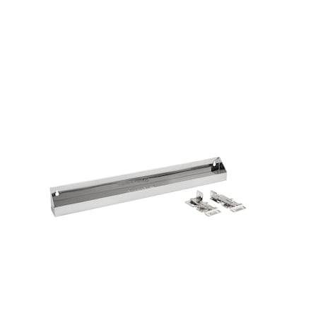 Rev-A-Shelf Stainless Steel, Silver, 25 in W, 3 in H, 2.13 in D, 2.13 in L, Silver 6581-25-52